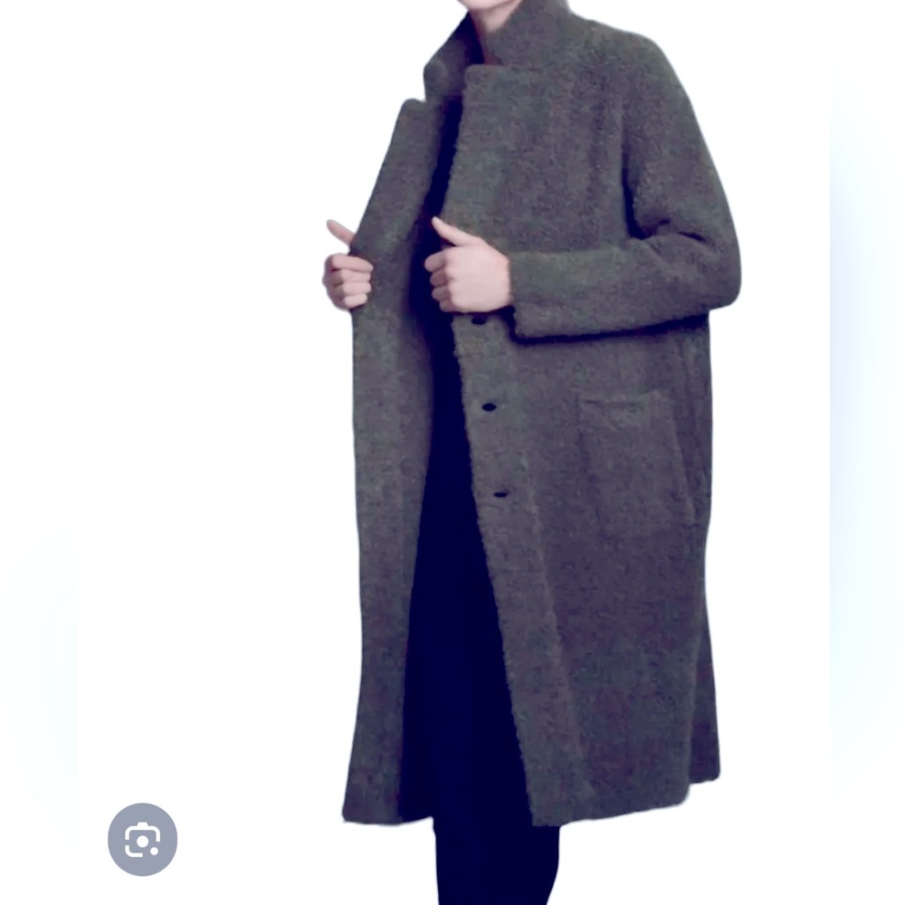 SWTR Boucle coat in charcoal gray (Size L) NWT $349